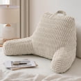 thumbnail image 1 of Reading Pillow Backrest Pillow with Shded Memory Foam for Adult & Children Designed for Bed and Couch Sitting Up Includes Arms Pockets and Washable Cover Off, 1 of 7