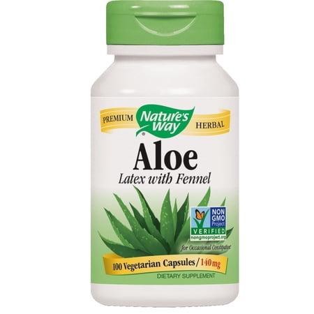 Nature's Way Aloe 140 mg, 100 Ct