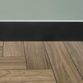 thumbnail image 3 of Raindrops Black PVC Flexible Skirting Board Trim with Adhesive, Home Wall Base Molding for Decorative Wall Edging, 3 of 8
