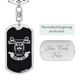 thumbnail image 2 of Born To Ride California Biker Stainless Steel or 18k Gold Premium Swivel Dog Tag Keychain, 2 of 10