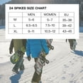 thumbnail image 2 of 24 Spirks Walk Traction ice cleats, Walking Anti-slip Ice Snow Crampons Cleats Grips Traction System ,For Women Man Shoes&Boots XL, 2 of 10