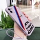 thumbnail image 1 of Funda de teléfono deportiva para coche BMW, carcasa de lujo con correa de mano para iPhone 14 13 12 11 Pro Max Mini X XR XS MAX SE20 8 7 Plus 6 6S Plus Fivean unisex, 1 of 2