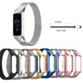 thumbnail image 4 of Mignova For Galaxy Fit-e SM-R375 Watch Bands,Men's Women's Milanese Loop Stainless Steel Mesh Replacement Samsung Galaxy Fit-e SM-R375(Silver), 4 of 6