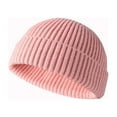 thumbnail image 5 of Unisex Retro Mens Knitted Trawler Beanie Hat Wool Ribbed Cuffed Fisherman Beanie Hats Caps, 5 of 6