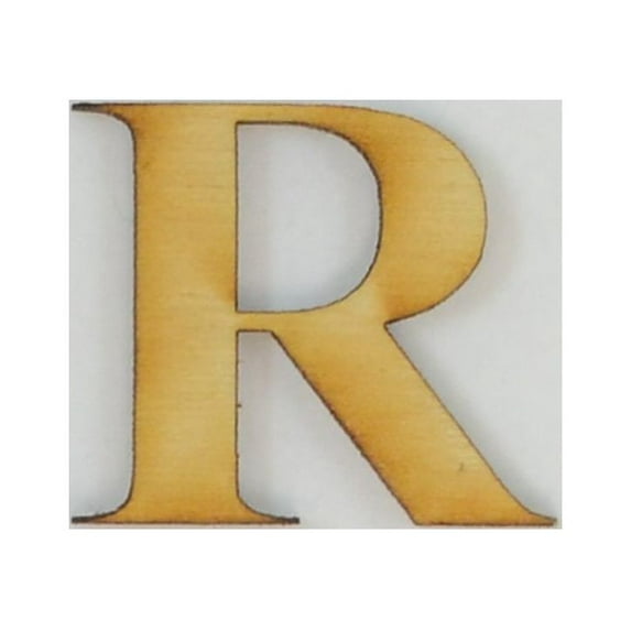 1 Pc, 6 Inch X 1/8 Inch Thick Times New Roman Bold Wood Letters R Great For Craft Project & Different Decor