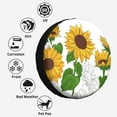 thumbnail image 6 of Kdxio Plump Sunflower And Sketch for Tire Cover Wheel Protectors Tyre Covers Weatherproof Wheel Covers Universal Fit for Trailer Rv SUV Truck Camper Travel Trailers 15 inch, 6 of 8