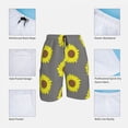 thumbnail image 4 of Sunflower Board Shorts Men Beach Swimming Trunks Polyester Funny Swim Trunks, 4 of 5