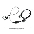 thumbnail image 2 of Interfaz de audio de 2,5 mm Auricular Walkie Talkie Auriculares PTT Reemplazo de micrófono para HYT / Motorola Radio sidaley EL2512-00, 2 of 2