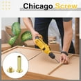 thumbnail image 6 of Uxcell 50set Chicago Screw M5 x 22mm 24mm Length Metal Phillips Nail Rivet Stud Screw Bolts Rivets Binding Post Screw for DIY Leather Belt Bag Craft Bookbinding, Gold, 6 of 7