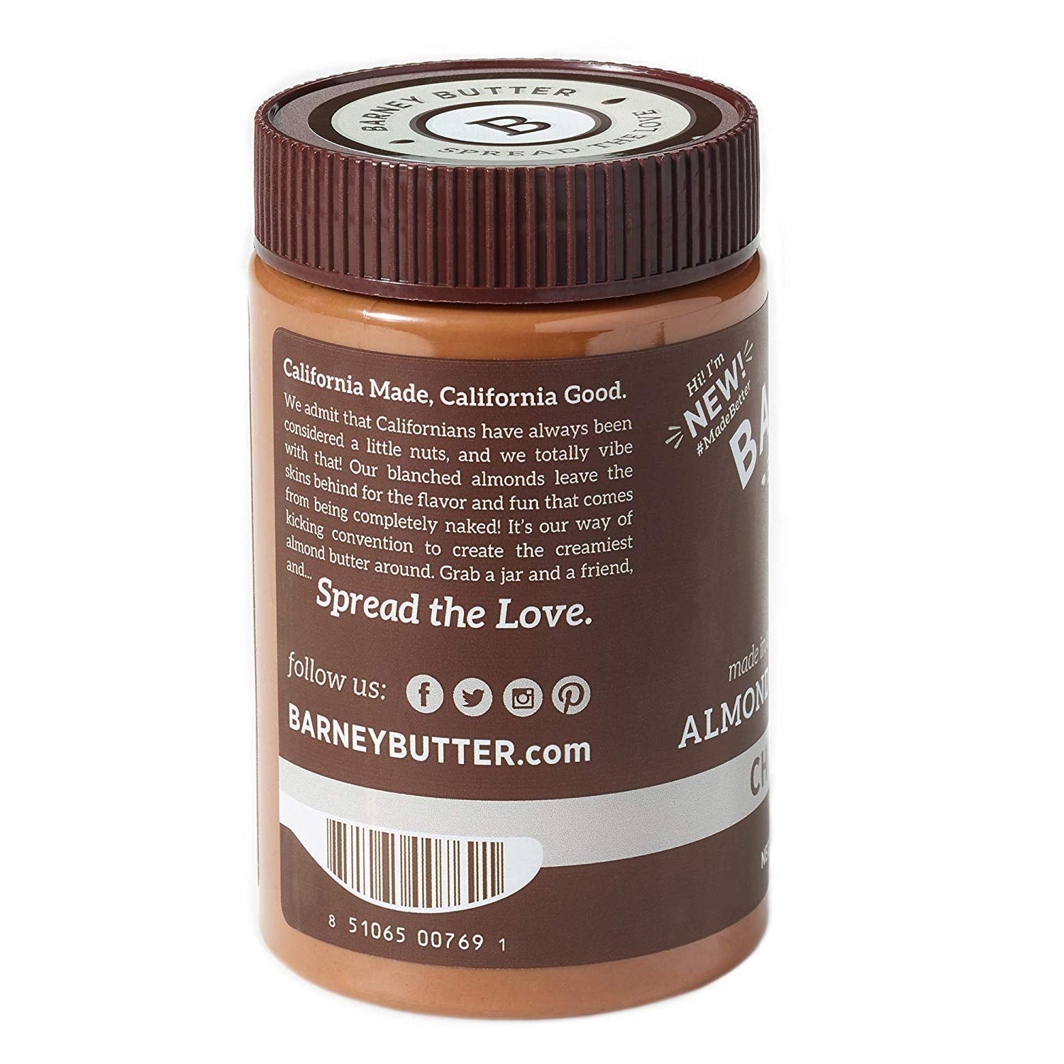 Barney Butter Skin-Free Almond Butter Blend Chocolate, 16 oz