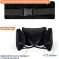 thumbnail image 6 of Cooltop Post Mastectomy Pillow for Recovery 4 Pockets Breast Surgery Healing, Pure Black, 6 of 7