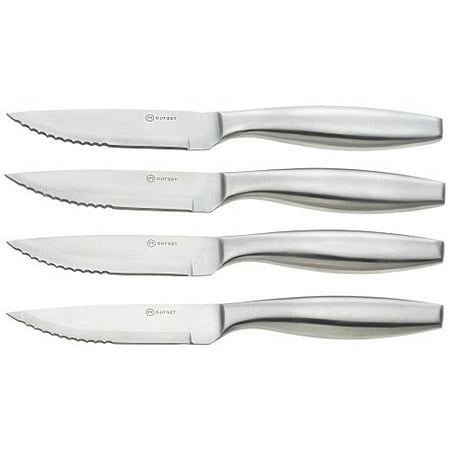 Outset QT91 Stella Stainless Steel Steakhouse Kitchen Knives, Set of 4