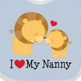 thumbnail image 4 of Inktastic I Love My Nanny Boys or Girls Baby Bib, 4 of 4