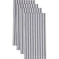 thumbnail image 3 of Piper Classics Farmhouse Ticking Stripe Blue Cloth Napkins. Set of 4, 18" x 18", 100% Cotton, 3 of 5