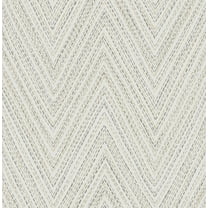 A-Street Prints Lainey Neutral Stitched Chevron Wallpaper