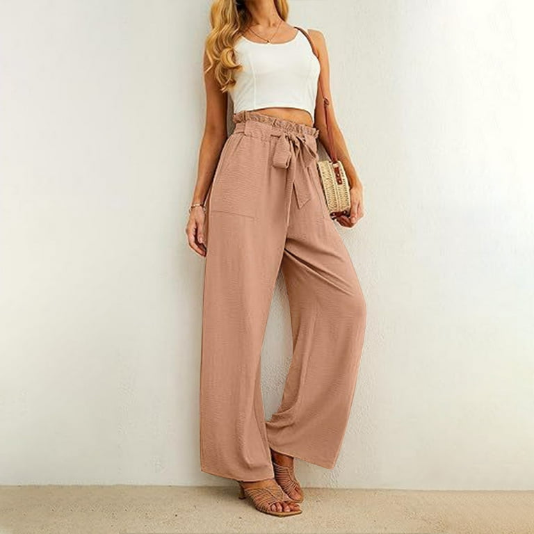 Elastic waist loose wide leg pants 4385 Elastic waist loose wide leg pants 4385