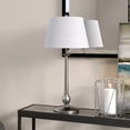 thumbnail image 2 of Evelyn&Zoe Wilmer 28" Tall Table Lamp with Fabric Shade, Brushed Nickel, 2 of 6