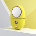 thumbnail image 4 of Humidificador Mist Spray Cool Mist Vapor Handheld USB Nanómetro operado Little Bear con espejo cosmético para viajar a casa Use amarillo 35 ml Inevent HA028152-03B, 4 of 7