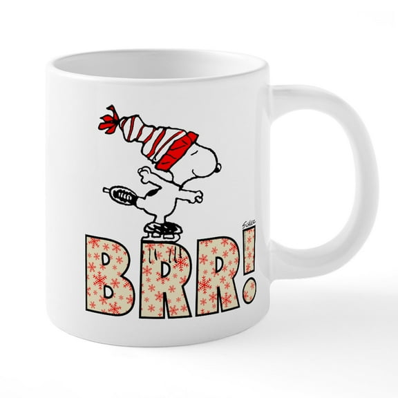 CafePress - Snoopy Brr! - 20 Oz White Ceramic Mega Mug