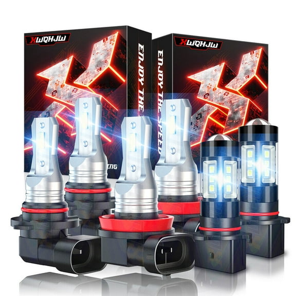 For Chevy Suburban 2015-2020  6000K LED Headlight Bulbs Hi/Low Beam Fog Light