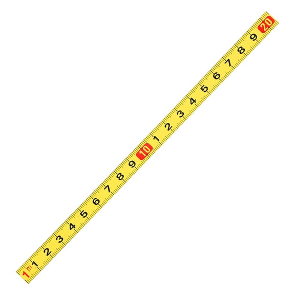 lanema Not Slip Sticky Measuring Tape 10mm Wide Rule for Precisions in Engineering Tasks