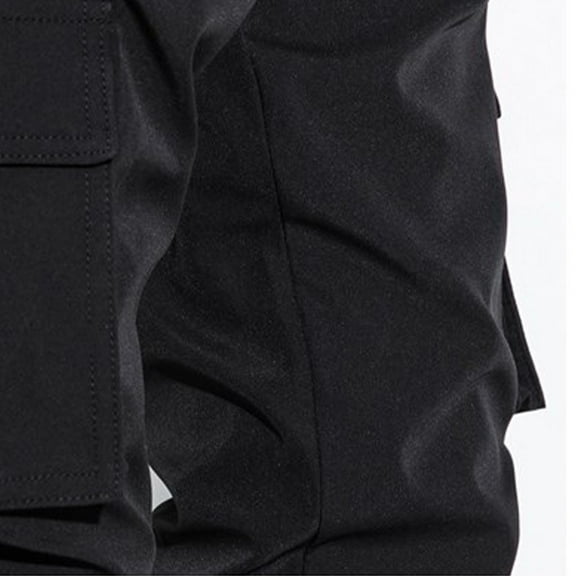 Mens Cargo Joggers Pants Tracksuit Bottoms Men Elasticated Waist Work Trousers Solid Color Sweatpants Outdoor Cargo Pants Slim Jogging Bottoms Sports Sweat Track Pants with Pockets