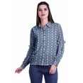 thumbnail image 3 of Moomaya Button Down Shirt Classic Collar Long Sleeve Summer Top Casual Wear, 3 of 6