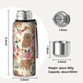 thumbnail image 7 of 20 Oz Pomeranian Dogs and Flowers Coffee Tumbler Double Wall Insulated Stainless Steel Water Bottle | Metal Reusable Thermoses Flask with Cup Cap | Leak & Sweat Proof with Anti-Dust Lid, 7 of 7