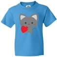 thumbnail image 3 of Inktastic Heart Cat Youth T-Shirt, 3 of 5