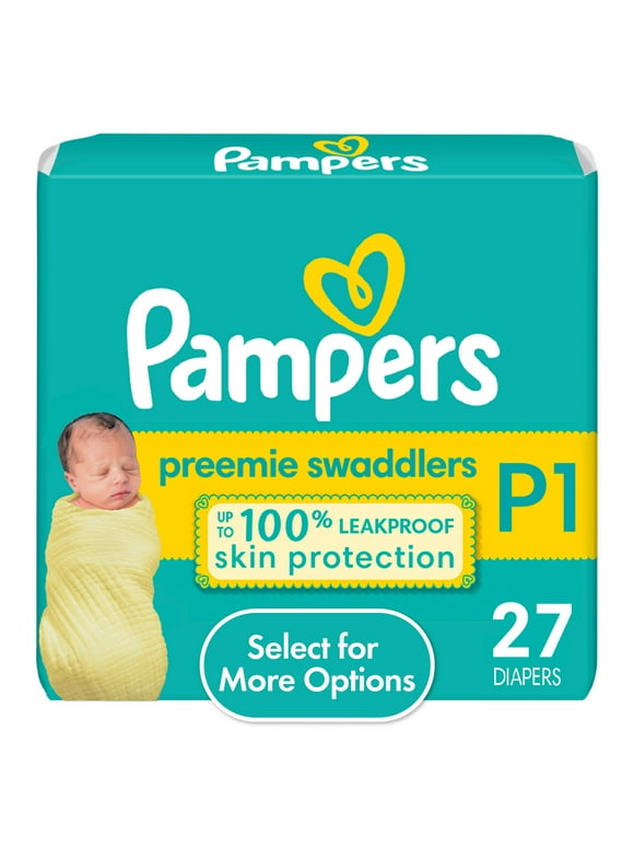 Pampers Swaddlers Diapers Size Preemie, 27 Count
