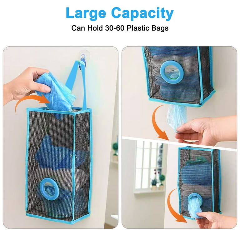 Home Grocery Bag Holder Wall Mount Plastic Bag Holder Dispenser