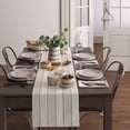 thumbnail image 4 of Table Runners 13X90 Inches Long, Ivory White Beige,Cotton Linen Farmhouse Retro Rustic Barn Wood Texture Tablecloths Non-Slip Party Table Decorations for Kitchen,Home,Dining,Outdoor,, 4 of 6