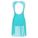 thumbnail image 4 of Vestido de competición de baile de Ballet para niñas pequeñas, ropa de baile con lentejuelas brillantes, sin mangas, dobladillo Irregular, espalda hueca, 4 of 5