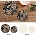 thumbnail image 3 of SKYSONIC Leopard Zebra Tiger Skin Pot Holders Trivets, 2 Pcs Heat Resistant Trivets,Animal Print Cotton Thread Weave Mats for Hot Pads Pans Pot Bowl Teapot for Kitchen Decor, 3 of 7