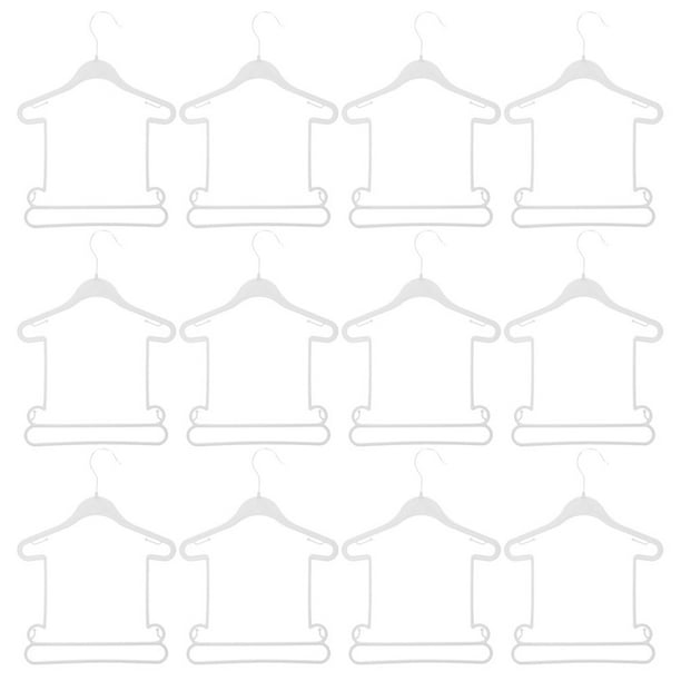 12 piezas de ropa para niños perchas de ropa de bebé estantes secos de secado