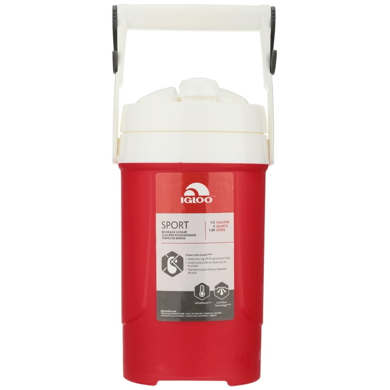 Gourde Igloo 1/2 Gallon Bleue – Pot à Eau Sport Avec Crochet Refroidisseur