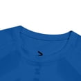 thumbnail image 5 of SeCaotees Men's Short‑Sleeve Muscle Tee Raglan Seam Crew Neck Stretchy Fabric Slim Fit Lightweight Breathable For Workout Gym Daily Tops Blue,M, 5 of 8