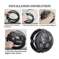 thumbnail image 3 of 5.75in Headlamp Mount Bracket Ring, Easy Installation Round Headlight Mounting Bracket  for Most Motorcycles Cars, 3 of 7