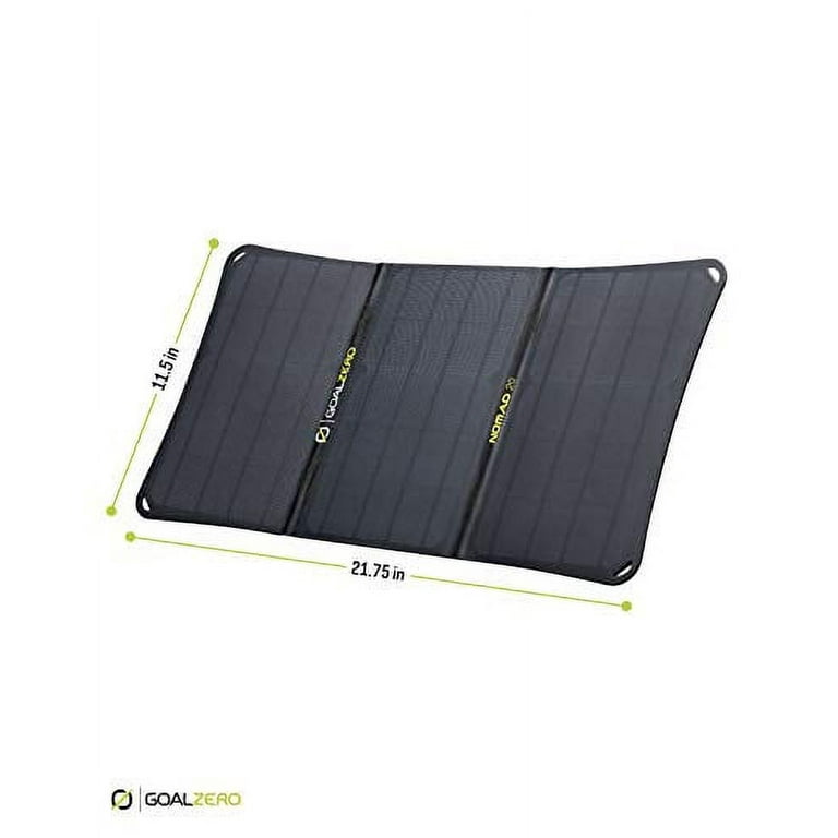 GOAL ZERO - レア　TURUBOTE "Smoke" Clear Black MONO Goal Zero Nomad 20W Solar Panel: Portable Charging Station
