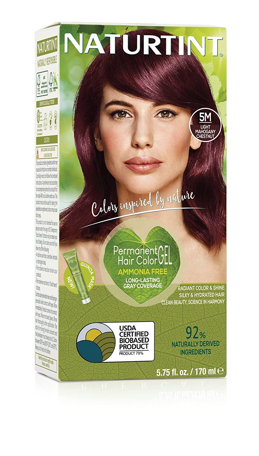 Naturtint Permanent Hair Color 1N Ebony Black (Pack of 1), Ammonia Free, Vegan, Cruelty Free, up