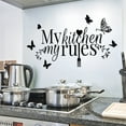 thumbnail image 4 of Butterfly Wall Stickers Kitchen Home Decoration Wall Stickers Waterproof Removable For Walls Tiles Furniture Mirror Refrigerator, 4 of 6