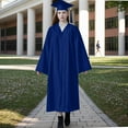 thumbnail image 1 of Offres de Liquidation d'Automne! Robes de Fête pour Femmes, Robe à Manches Longues pour Femmes Couleur Unie Col Rond Robe Marine P, 1 of 1