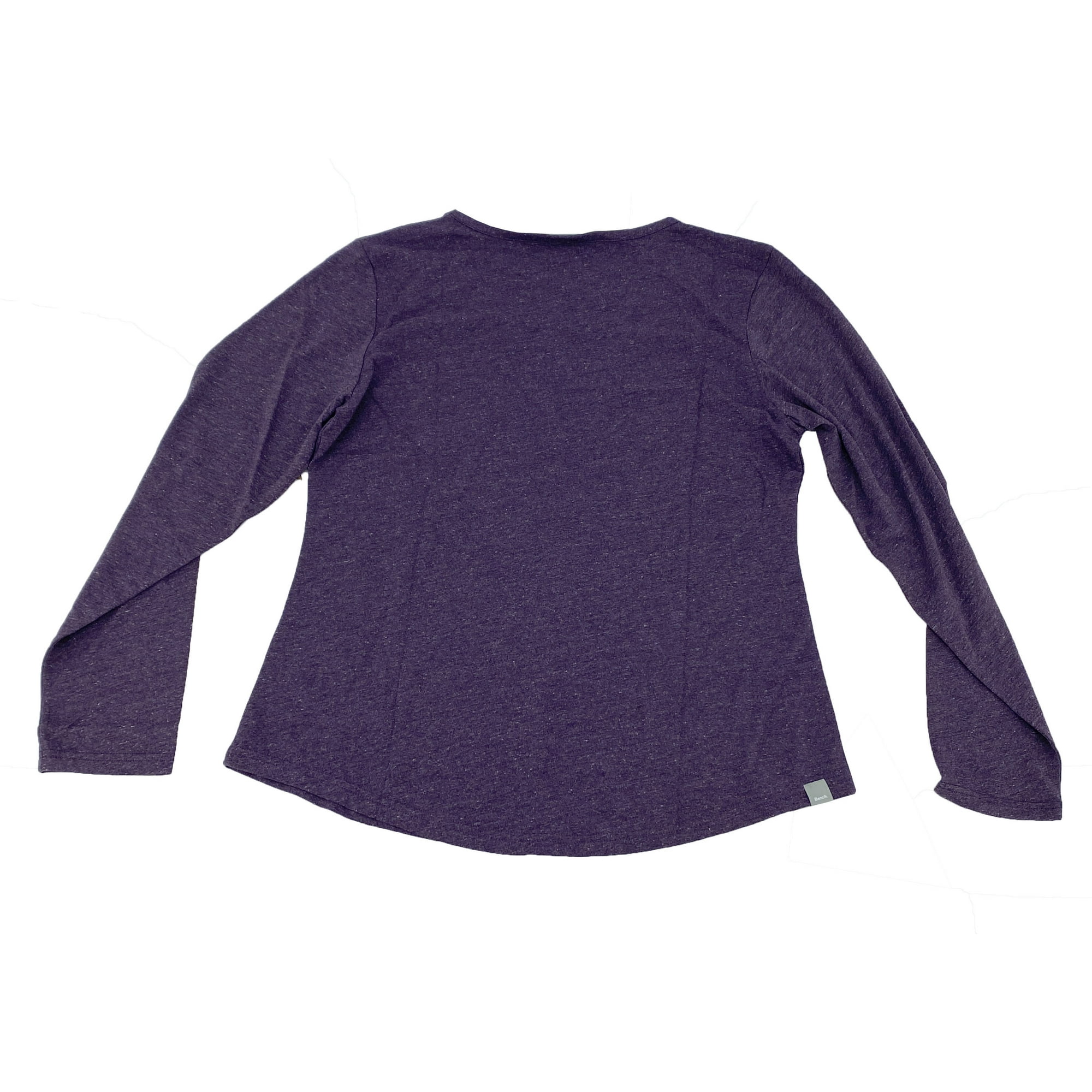 Bench Women s X Large Classic Long Sleeve T Shirt with Bench Logo Purple