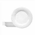 thumbnail image 3 of Seltmann Weiden Commercial Dinnerware, Savoy Porcelain Flat Plate with Rim, Salad Plate, White, 9.3-Inch, Set of 6, 3 of 4