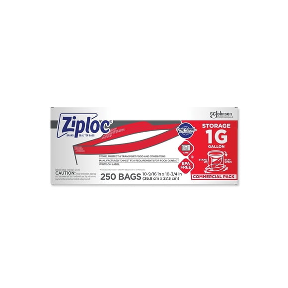 Bolsas de almacenamiento SC Johnson Professional Ziploc Grip 'n Seal, galón