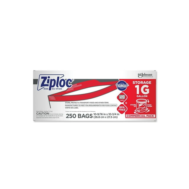 Bolsas de almacenamiento SC Johnson Professional Ziploc Grip 'n Seal, galón