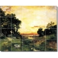 thumbnail image 1 of Ceramic Tile Mural-Thomas Moran Landscapes Painting 572. 40" w x 32" h using (20) 8 x 8 ceramic tiles, 1 of 3