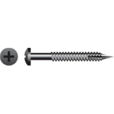 

6-20 x 1.25 in. Face Framing No.7 Square Drive Pan Head Screws Black Oxide Coated Box of 8 000