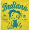 thumbnail image 2 of Indiana IN State Pride Betty Boop Women's Graphic T Shirt Tees Brisco Brands 5X, 2 of 5