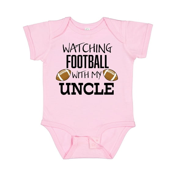 Inktastic Watching Football with My Uncle Boys or Girls Baby Bodysuit